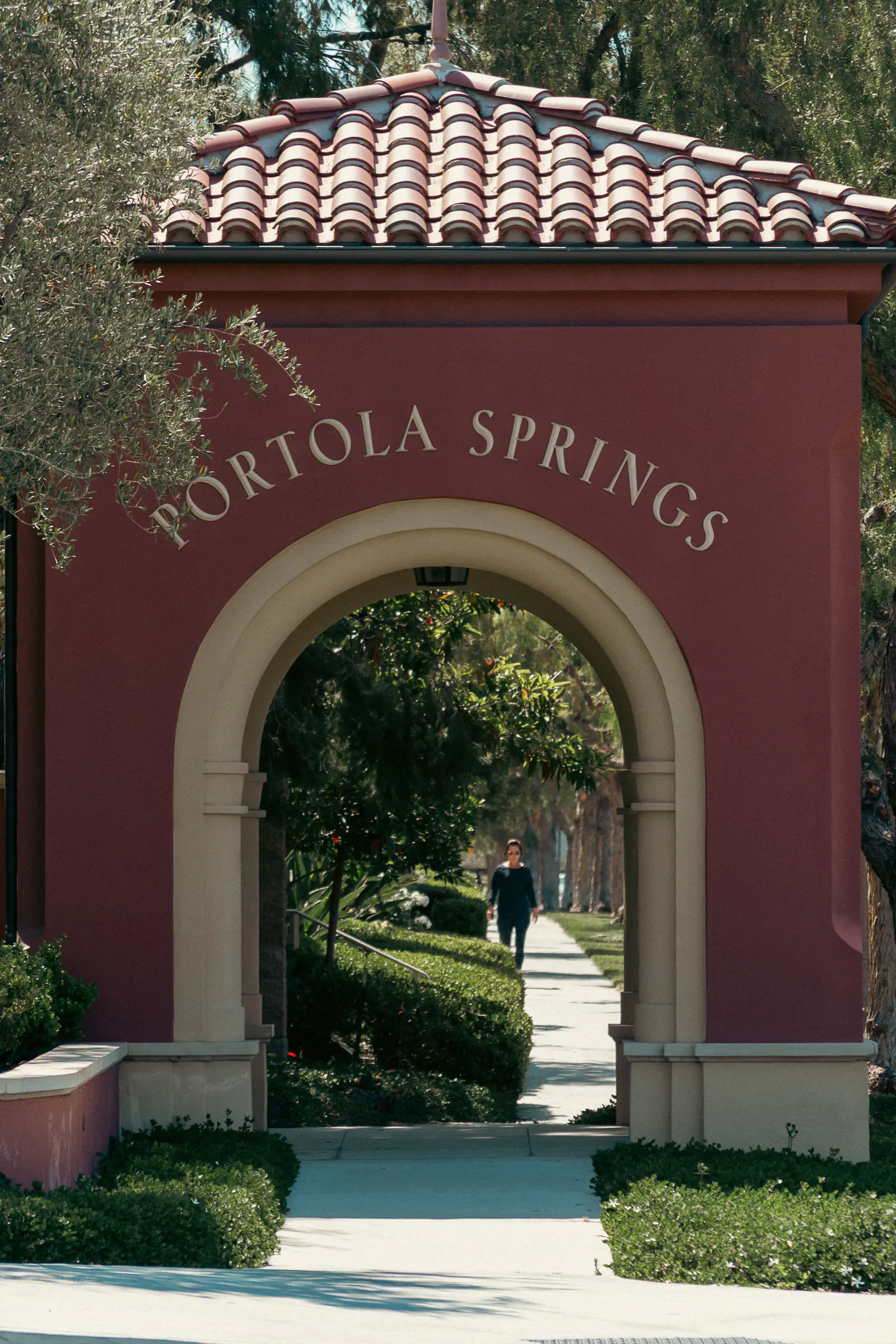 Portola Springs entrance arch